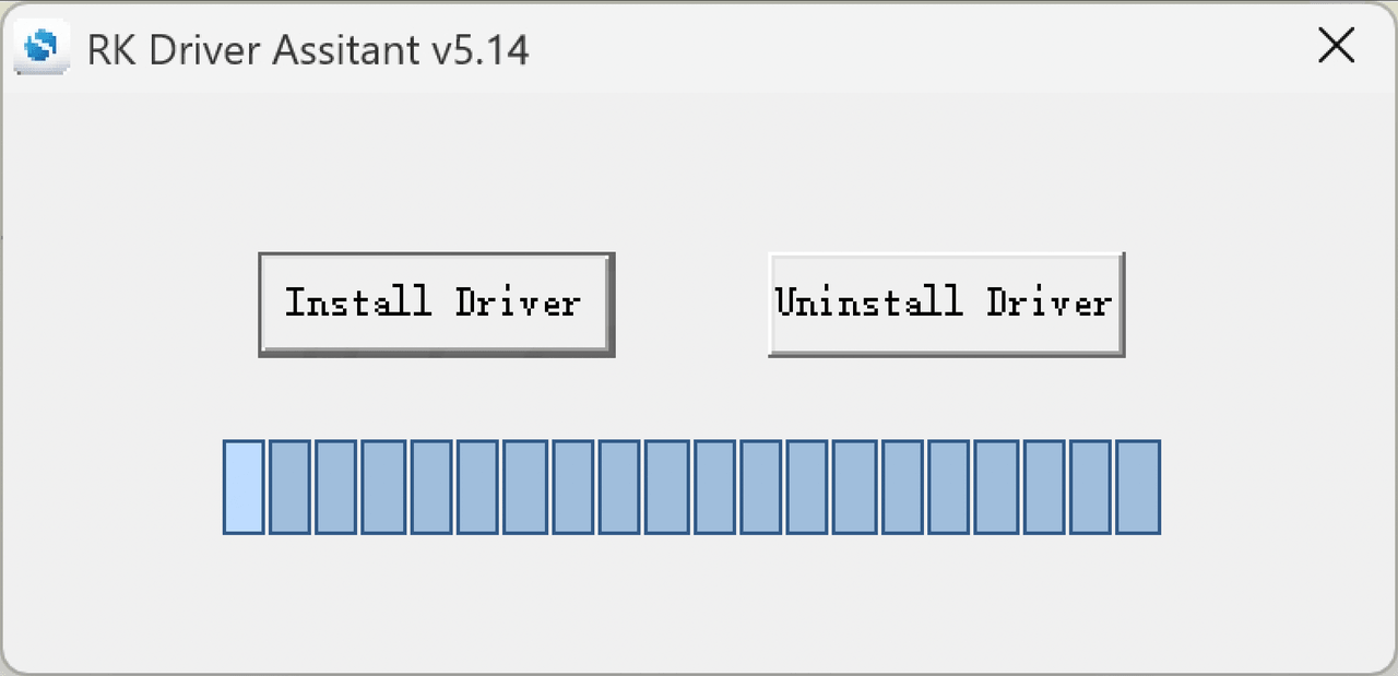 RK Driver Assistant installation screen