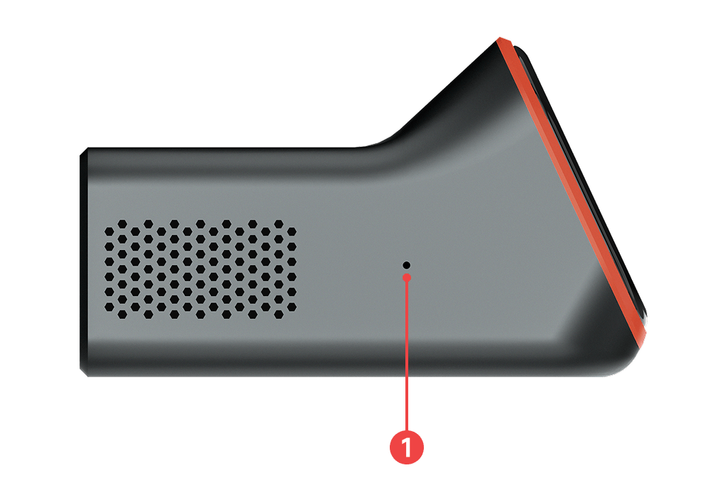 ArkKVM right side view showing reset button